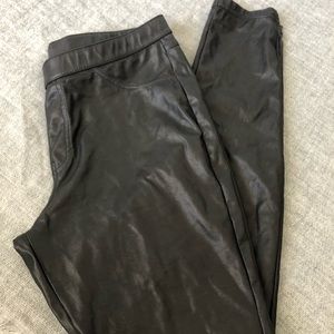 Faux leather leggings